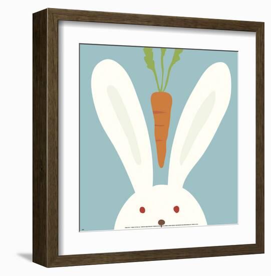 Peek-a-Boo I, Rabbit-Yuko Lau-Framed Art Print