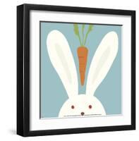 Peek-a-Boo I, Rabbit-Yuko Lau-Framed Art Print