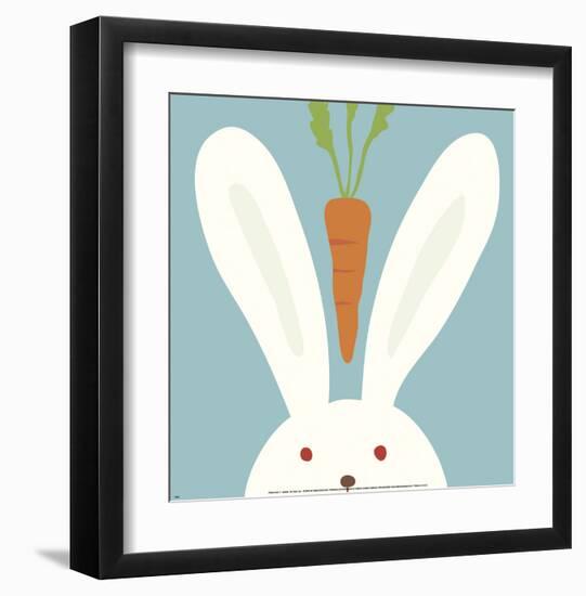 Peek-a-Boo I, Rabbit-Yuko Lau-Framed Art Print