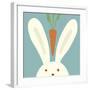 Peek-a-boo I- Rabbit-Yuko Lau-Framed Art Print