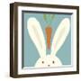Peek-a-boo I- Rabbit-Yuko Lau-Framed Art Print