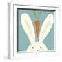 Peek-a-boo I- Rabbit-Yuko Lau-Framed Art Print