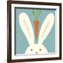 Peek-a-boo I- Rabbit-Yuko Lau-Framed Art Print