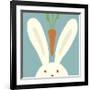 Peek-a-boo I- Rabbit-Yuko Lau-Framed Art Print