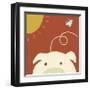 Peek-a-boo IV - Pig-Yuko Lau-Framed Art Print