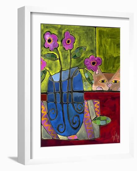 Peek a Boo Kitty Cat-Wyanne-Framed Giclee Print