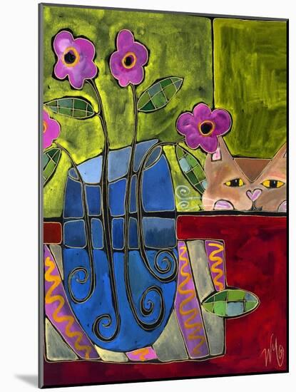 Peek a Boo Kitty Cat-Wyanne-Mounted Giclee Print