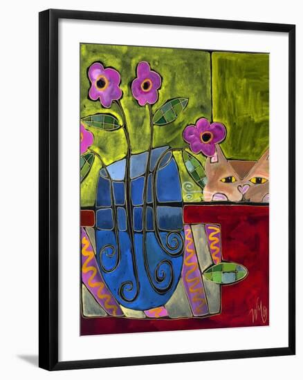 Peek a Boo Kitty Cat-Wyanne-Framed Giclee Print