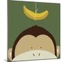 Peek-a-Boo Monkey-Yuko Lau-Mounted Art Print