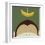Peek-a-Boo Monkey-Yuko Lau-Framed Art Print