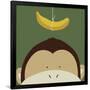 Peek-a-Boo Monkey-Yuko Lau-Framed Art Print