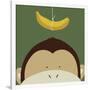 Peek-a-Boo Monkey-Yuko Lau-Framed Art Print