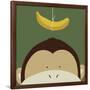 Peek-a-Boo Monkey-Yuko Lau-Framed Art Print