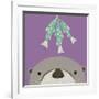 Peek-a-Boo Otter-Yuko Lau-Framed Art Print