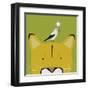 Peek-a-Boo Puma-Yuko Lau-Framed Art Print