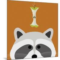 Peek-a-Boo Raccoon-Yuko Lau-Mounted Art Print