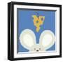 Peek-a-boo V - Mouse-Yuko Lau-Framed Art Print