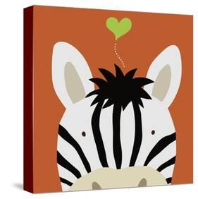 Peek-a-Boo Zebra-Yuko Lau-Stretched Canvas