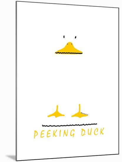 Peeking Duck-Leo Posillico-Mounted Art Print