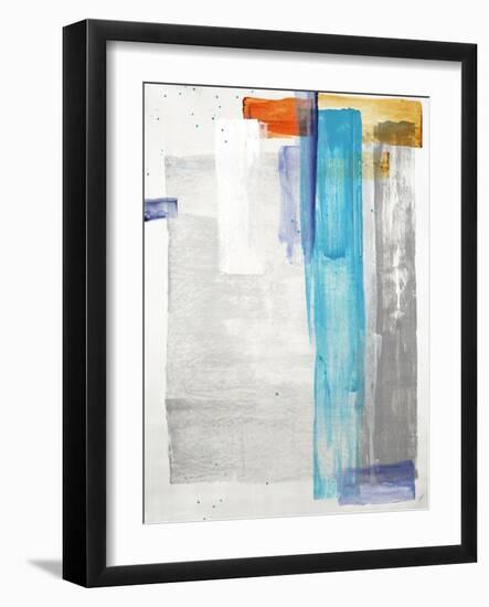 Peeking Teal-Rikki Drotar-Framed Giclee Print