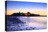 Peel Castle at Dusk, St. Patrick's Isle, Isle of Man-Neil Farrin-Stretched Canvas