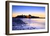 Peel Castle at Dusk, St. Patrick's Isle, Isle of Man-Neil Farrin-Framed Photographic Print