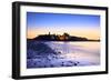 Peel Castle at Dusk, St. Patrick's Isle, Isle of Man-Neil Farrin-Framed Photographic Print