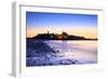 Peel Castle at Dusk, St. Patrick's Isle, Isle of Man-Neil Farrin-Framed Photographic Print