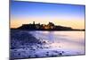 Peel Castle at Dusk, St. Patrick's Isle, Isle of Man-Neil Farrin-Mounted Photographic Print