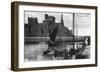 Peel Castle, Isle of Man, 20th Century-null-Framed Giclee Print