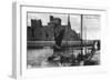 Peel Castle, Isle of Man, 20th Century-null-Framed Giclee Print