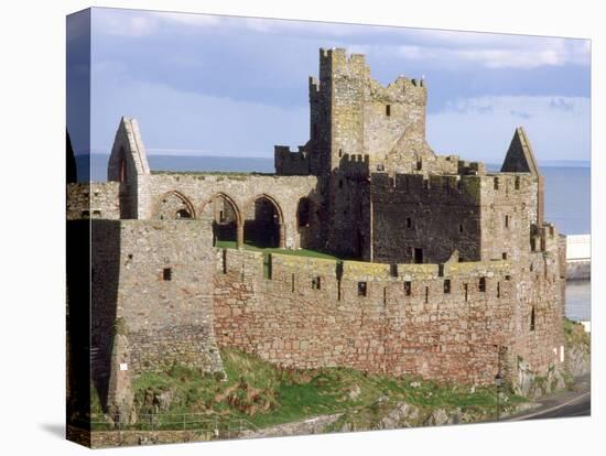 Peel Castle, Isle of Man, Europe-Rolf Richardson-Stretched Canvas