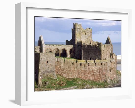 Peel Castle, Isle of Man, Europe-Rolf Richardson-Framed Photographic Print