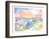 Peel Isle of Man Bay-M. Bleichner-Framed Art Print