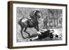 Peel Off His Horse-null-Framed Art Print