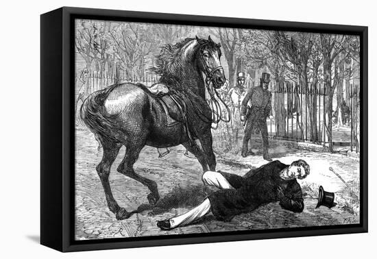 Peel Off His Horse-null-Framed Stretched Canvas