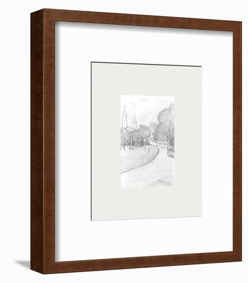 Peel Park Sketch, 1919-Laurence Stephen Lowry-Framed Premium Giclee Print