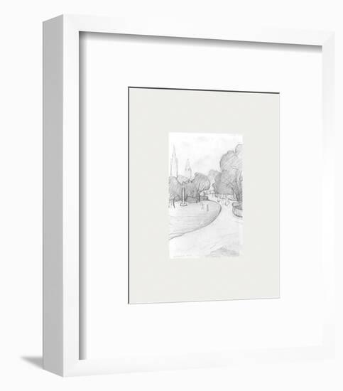 Peel Park Sketch, 1919-Laurence Stephen Lowry-Framed Premium Giclee Print