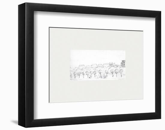 Peel Park Sketch II, 1920-Laurence Stephen Lowry-Framed Premium Giclee Print