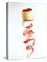 Peeled Apple with Spiral-Shaped Apple Peel-Walter Cimbal-Stretched Canvas