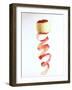 Peeled Apple with Spiral-Shaped Apple Peel-Walter Cimbal-Framed Photographic Print
