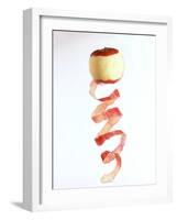 Peeled Apple with Spiral-Shaped Apple Peel-Walter Cimbal-Framed Photographic Print