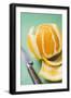 Peeled Orange, Knife Beside It-Foodcollection-Framed Photographic Print