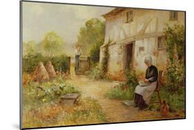 Peeling Potatoes-Ernest Walbourn-Mounted Giclee Print