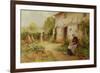 Peeling Potatoes-Ernest Walbourn-Framed Giclee Print