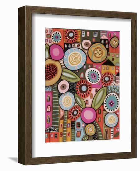 Peeping Houses 1-Karla Gerard-Framed Giclee Print