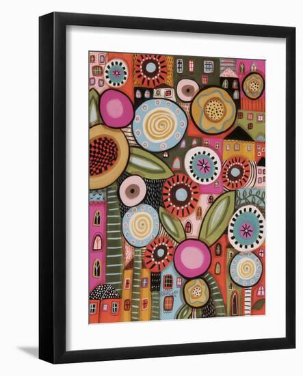 Peeping Houses 1-Karla Gerard-Framed Giclee Print