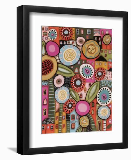 Peeping Houses 1-Karla Gerard-Framed Premium Giclee Print