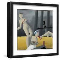 Peeping V-Vaan Manoukian-Framed Art Print