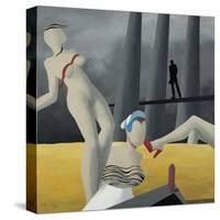 Peeping V-Vaan Manoukian-Stretched Canvas